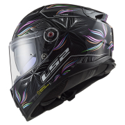 Kaciga LS2 Full Face FF811 VECTOR II TROPICAL belo crna sa naočarima XXL