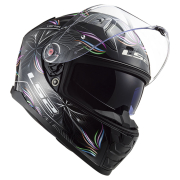 Kaciga LS2 Full Face FF811 VECTOR II TROPICAL belo crna sa naočarima 3XL