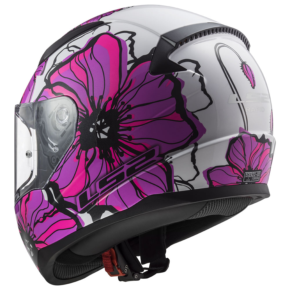 Kaciga LS2 Full Face FF353 RAPID II POPPIES roza S