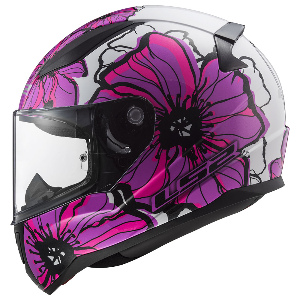 Kaciga LS2 Full Face FF353 RAPID II POPPIES roza