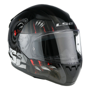 Kaciga LS2 Full Face FF353 RAPID II CLAW crno crvena L