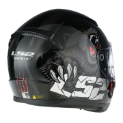 Kaciga LS2 Full Face FF353 RAPID II CLAW crno crvena L