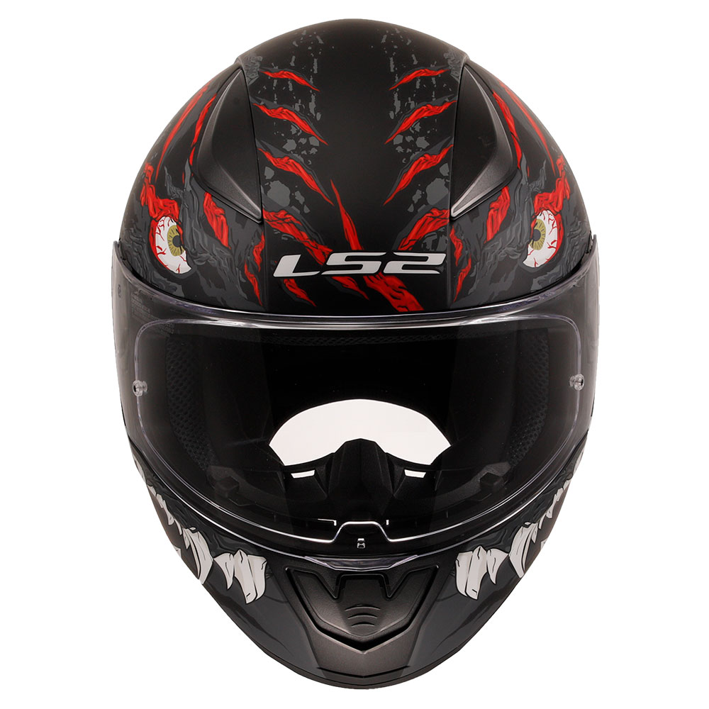 Kaciga LS2 Full Face FF353 RAPID II KAIJU crno belo crvena