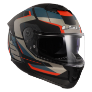 Kaciga LS2 Full Face FF808 STREAM II ROAD crno plava sa naočarima