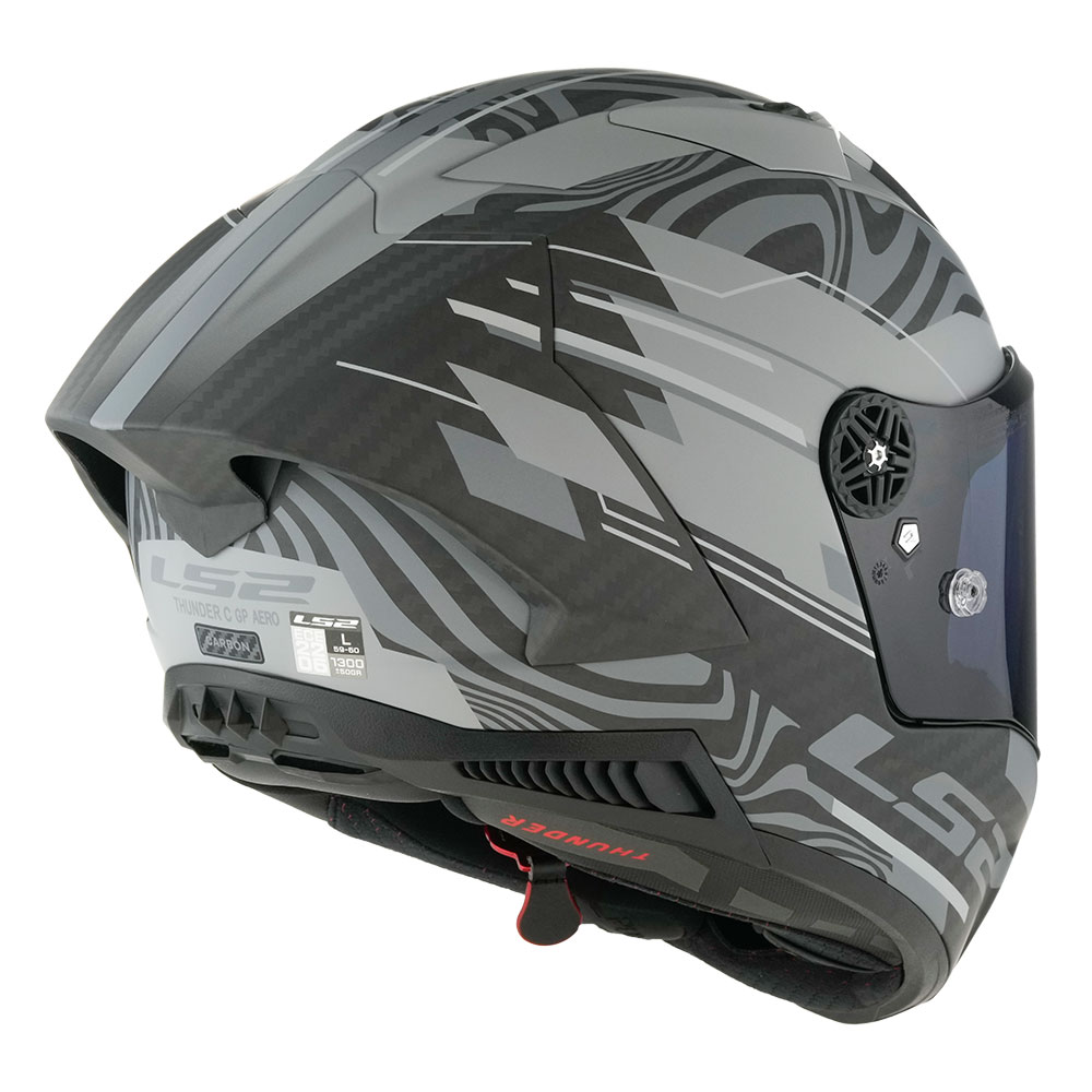 Kaciga LS2 Full Face FF805 THUNDER CARBON GP AERO POLAR crna M