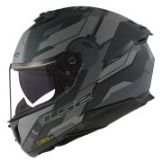 Kaciga LS2 Full Face FF808 STREAM II SHADOW titanium siva sa naočarima XL