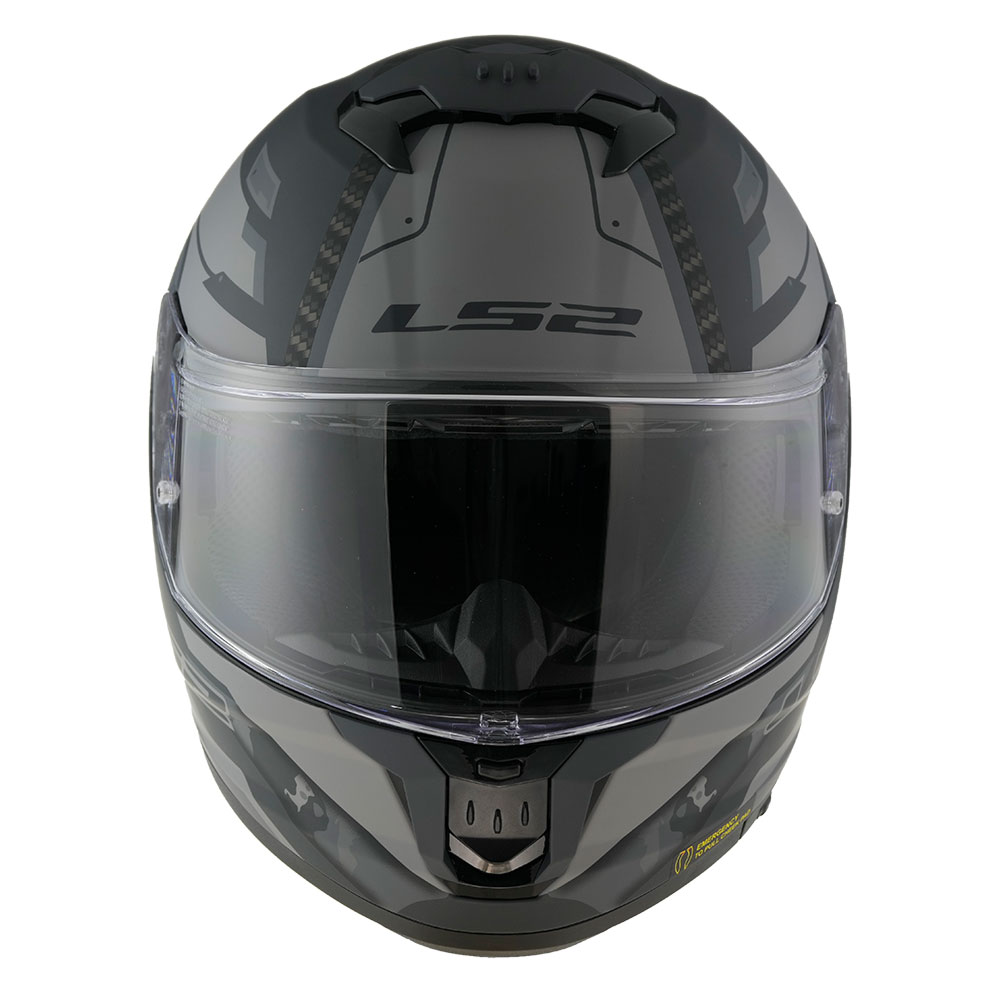 Kaciga LS2 Full Face FF808 STREAM II SHADOW titanium siva sa naočarima