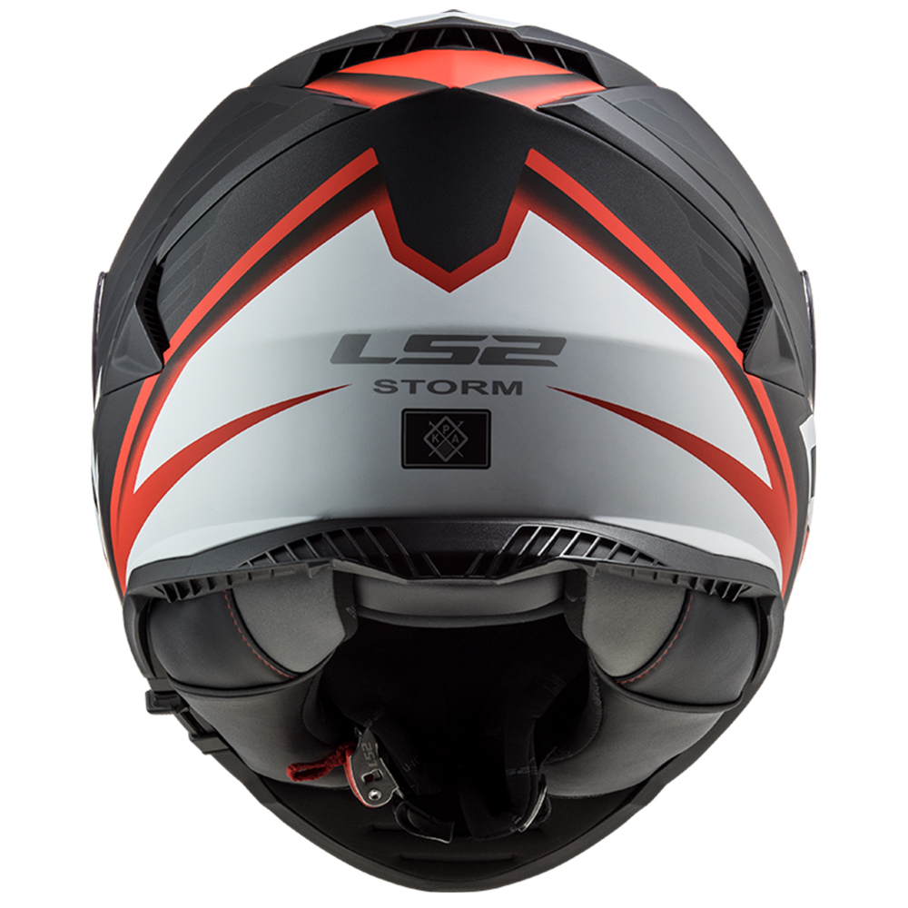 Kaciga LS2 Full Face FF800 STORM II NERVE mat crno crvena sa naočarima XXL