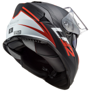 Kaciga LS2 Full Face FF800 STORM II NERVE mat crno crvena sa naočarima XXL