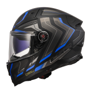 Kaciga LS2 Full Face FF811 VECTOR II ALIZER crno plava sa naočarima XL