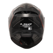 Kaciga LS2 Full Face FF811 VECTOR II ALIZER crno crvena sa naočarima XL