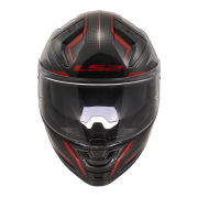 Kaciga LS2 Full Face FF811 VECTOR II ALIZER crno crvena sa naočarima XL