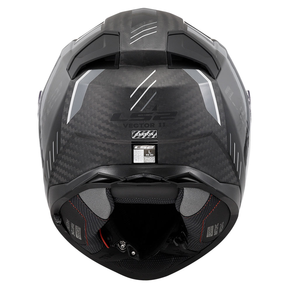 Kaciga LS2 Full Face FF811 VECTOR II CARBON GRID mat crno siva sa naočarima