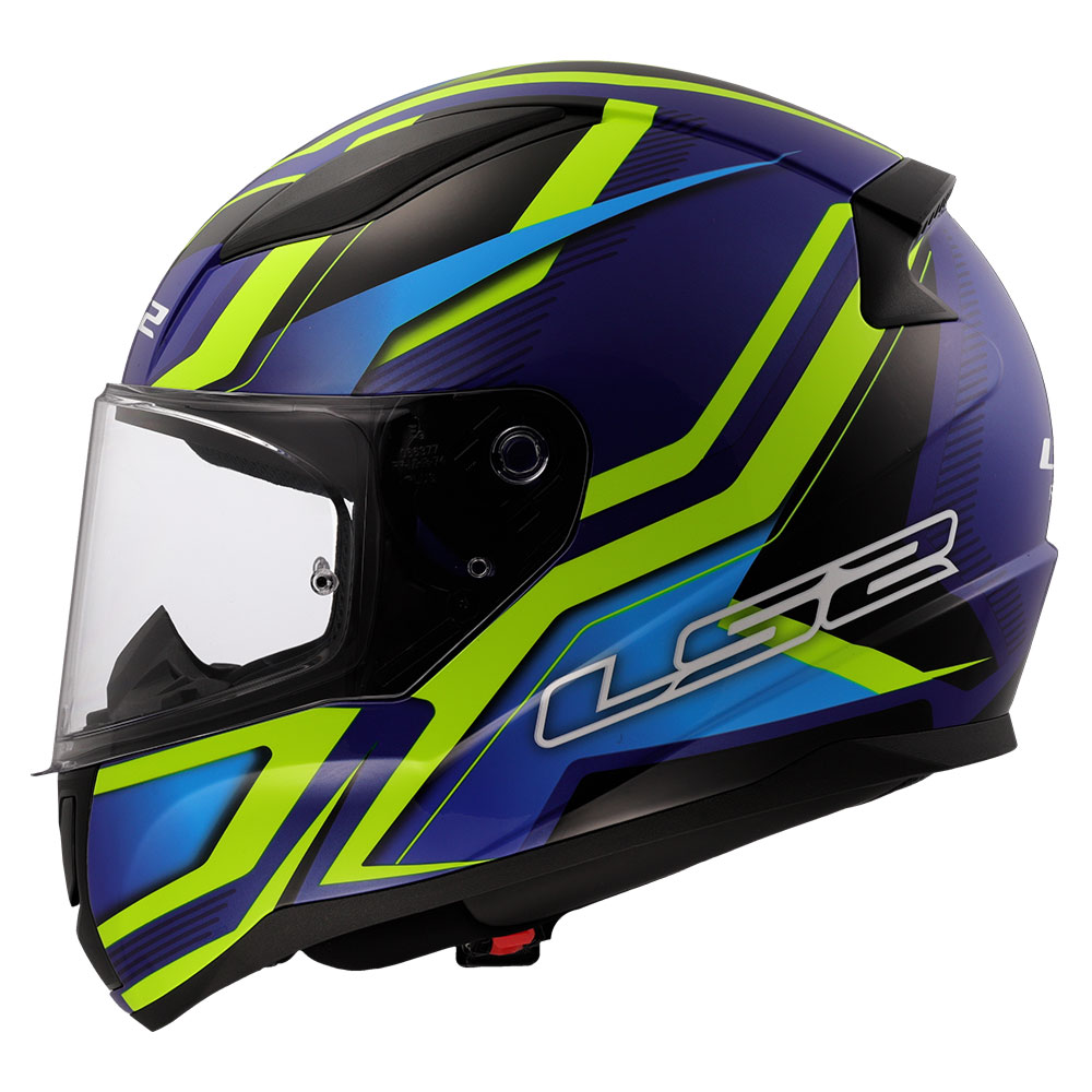 Kaciga LS2 Full Face FF353 RAPID II FLITZ žuto plava L