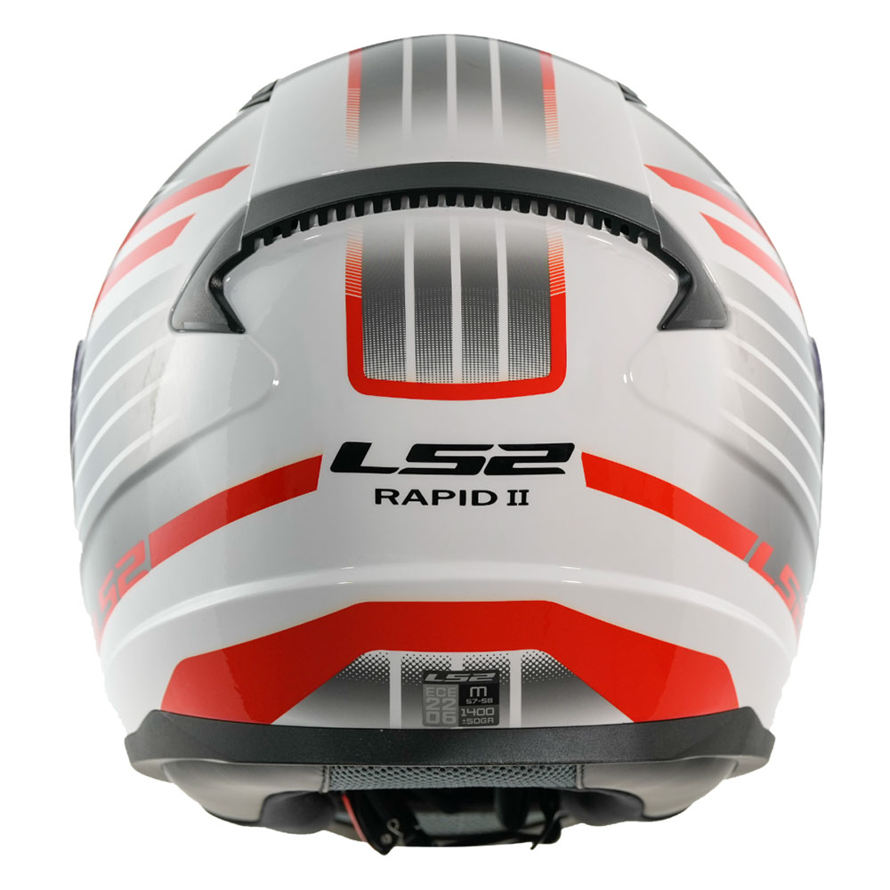 Kaciga LS2 Full Face FF353 RAPID II CIRCUIT  belo crvena