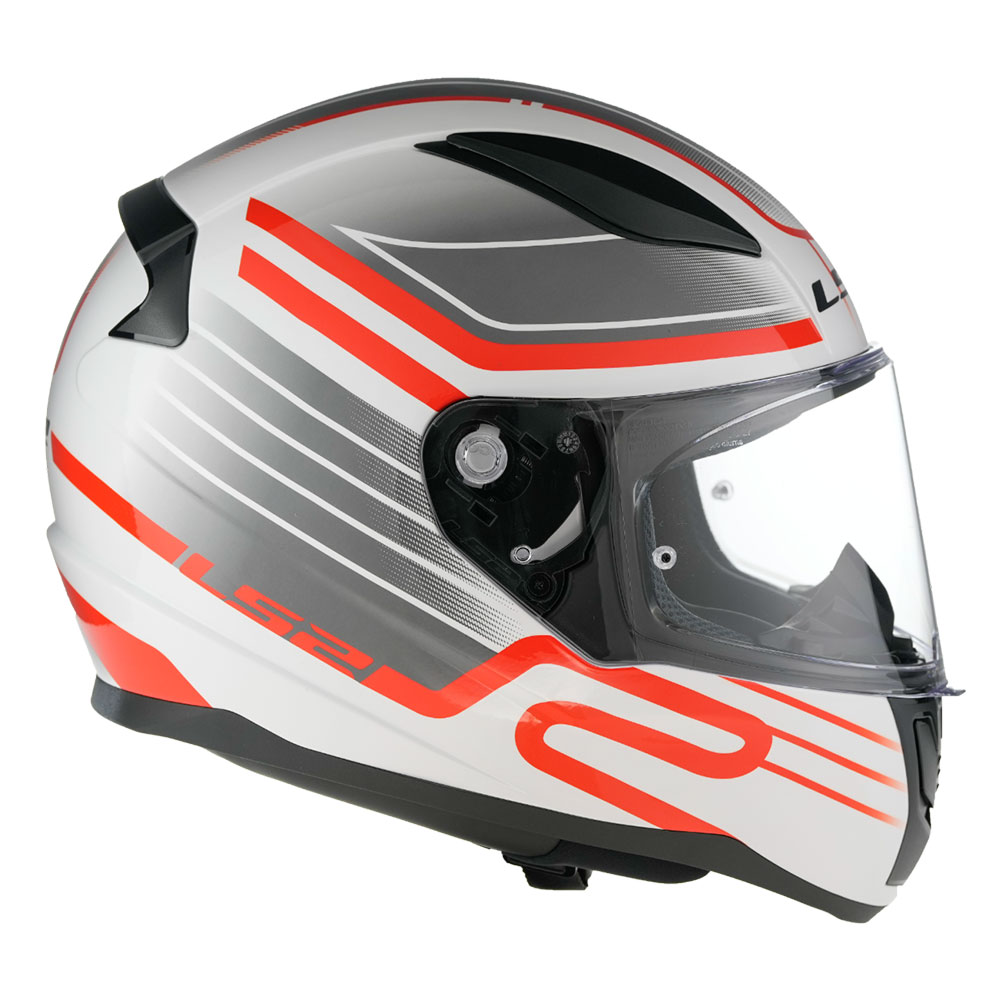 Kaciga LS2 Full Face FF353 RAPID II CIRCUIT  belo crvena