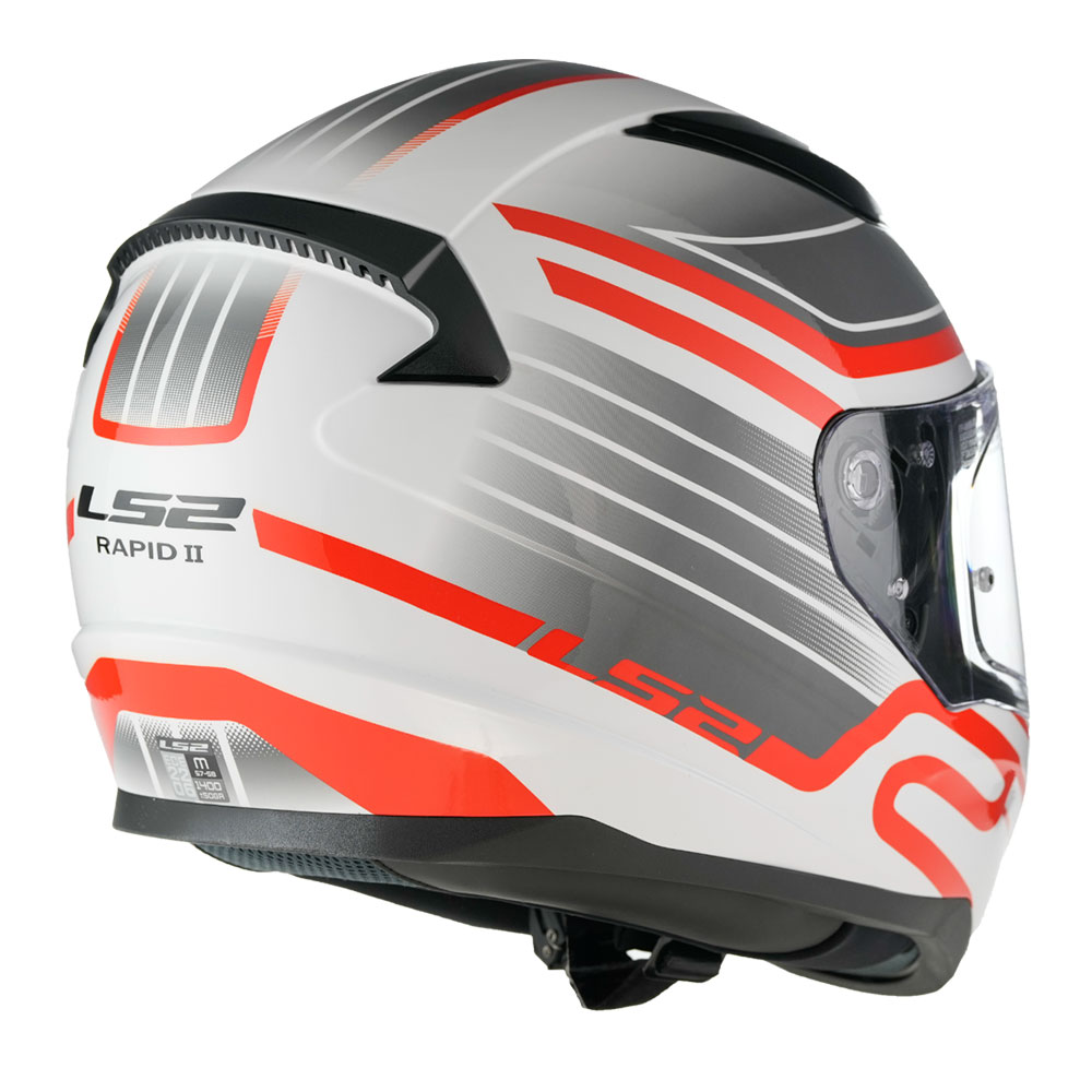 Kaciga LS2 Full Face FF353 RAPID II CIRCUIT  belo crvena