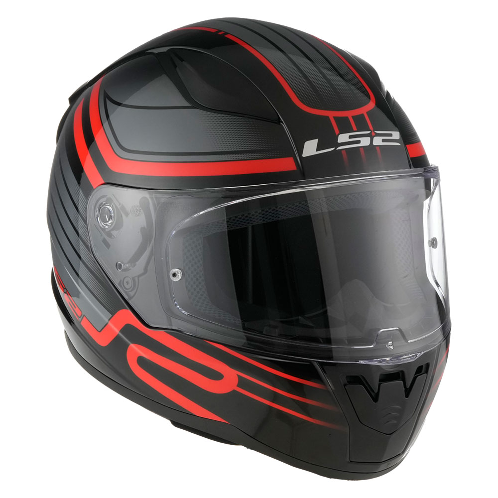 Kaciga LS2 Full Face FF353 RAPID II CIRCUIT crno crvena