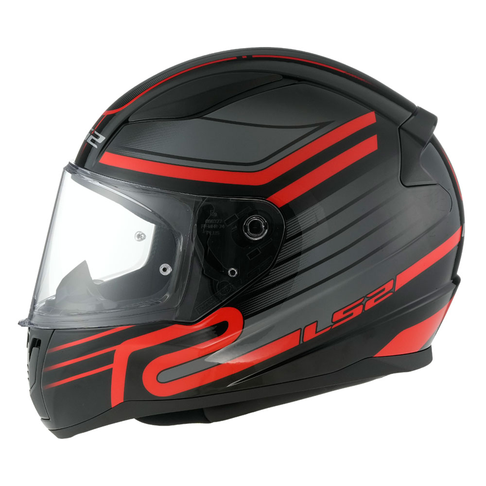 Kaciga LS2 Full Face FF353 RAPID II CIRCUIT crno crvena