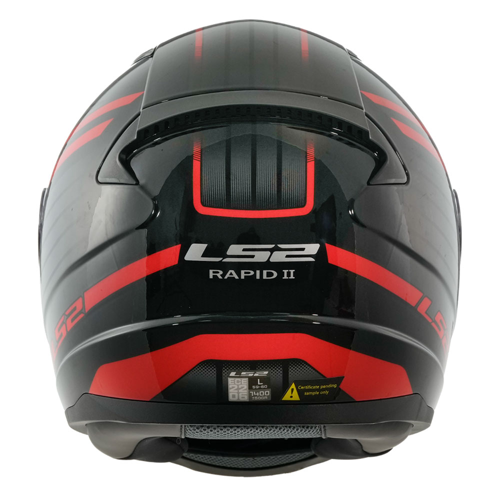 Kaciga LS2 Full Face FF353 RAPID II CIRCUIT crno crvena