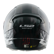 Kaciga LS2 Full Face FF353 RAPID II CLAW crno crvena