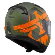 Kaciga LS2 Full Face FF353 RAPID II THUNDER BIRDS zeleno narandžasta