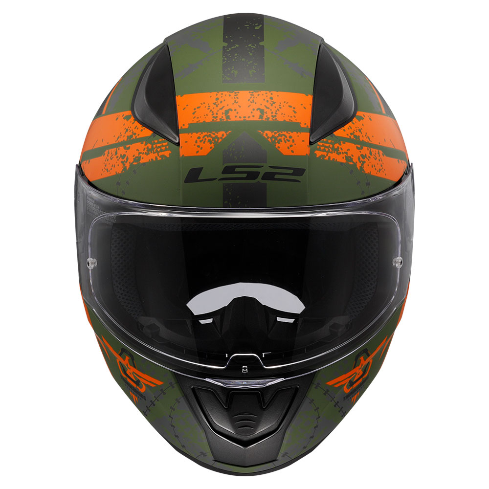 Kaciga LS2 Full Face FF353 RAPID II THUNDER BIRDS zeleno narandžasta