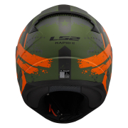 Kaciga LS2 Full Face FF353 RAPID II THUNDER BIRDS zeleno narandžasta