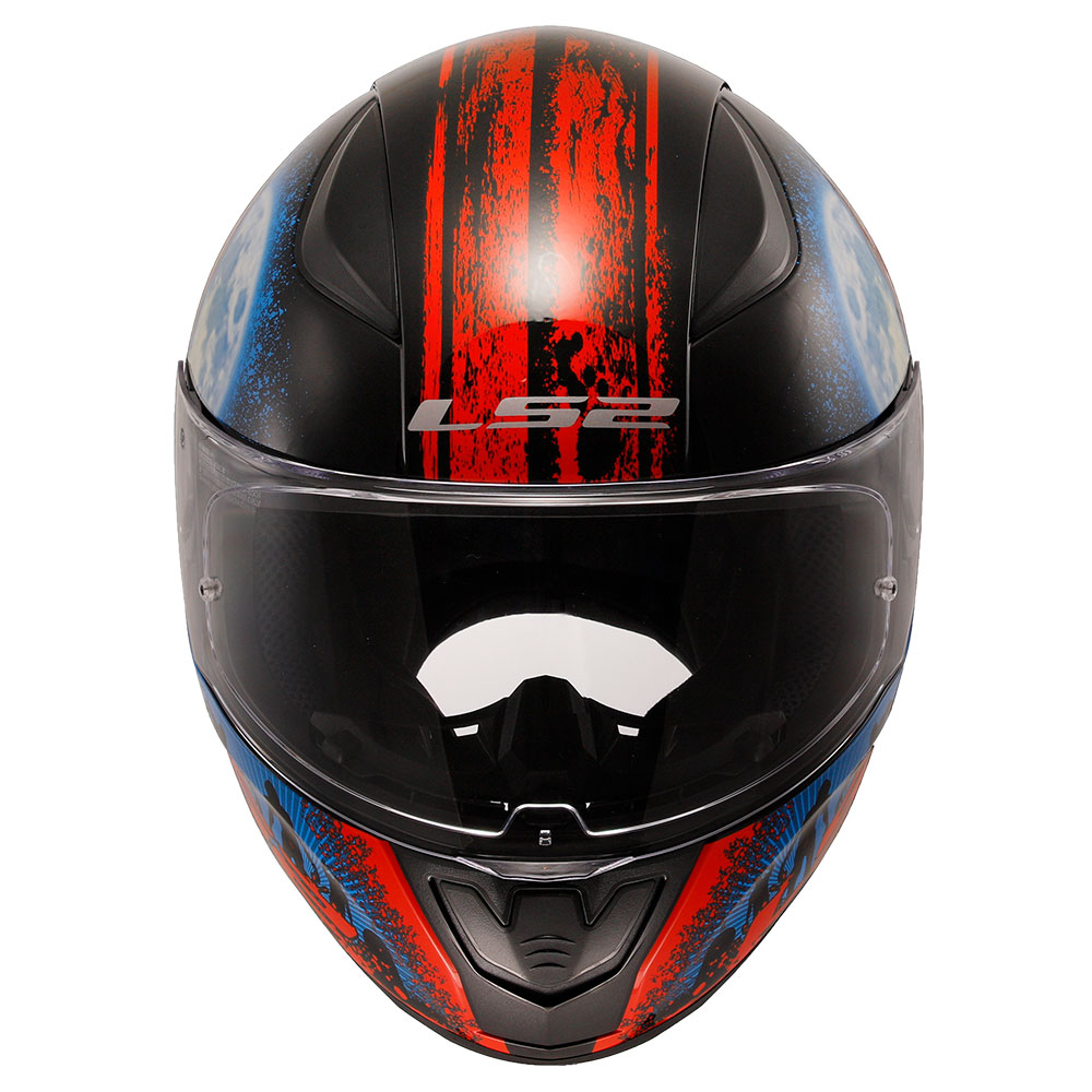 Kaciga LS2 Full Face FF353 RAPID II ZOMBIE crno crvena