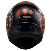 Kaciga LS2 Full Face FF353 RAPID II ZOMBIE crno crvena
