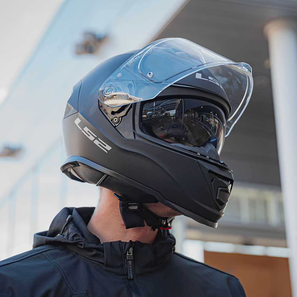 Kaciga LS2 Full Face FF800 STORM II mat crna sa naočarima