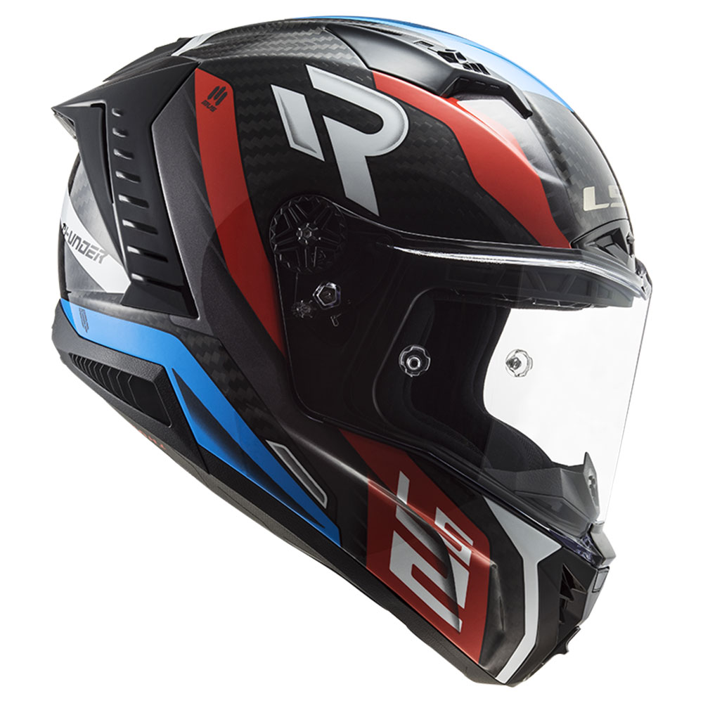 Kaciga LS2 Full Face FF805 THUNDER CARBON SUPRA crveno plava