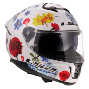 Kaciga LS2 Full Face FF808 STREAM II FLOWERS bela sa naočarima XL