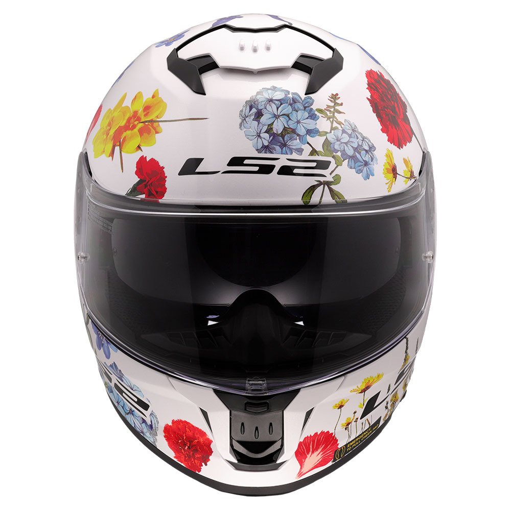 Kaciga LS2 Full Face FF808 STREAM II FLOWERS bela sa naočarima XS