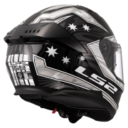 Kaciga LS2 Full Face FF808 STREAM II GALDAM crno bela sa naočarima XL