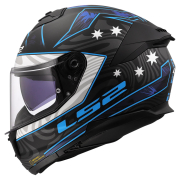 Kaciga LS2 Full Face FF808 STREAM II GALDAM crno plava sa naočarima XL