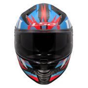 Kaciga LS2 Full Face FF811 VECTOR II CARBON TANTIC crveno plava L