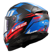 Kaciga LS2 Full Face FF811 VECTOR II CARBON TANTIC crveno plava L