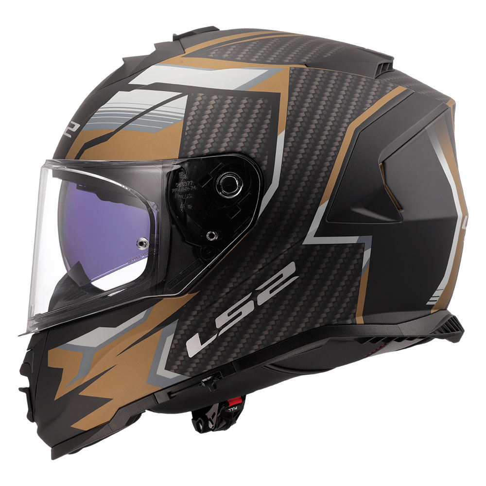 Kaciga LS2 Full Face FF800 STORM II TRACKER crno zlatna L