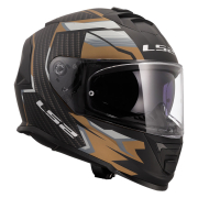 Kaciga LS2 Full Face FF800 STORM II TRACKER crno zlatna L