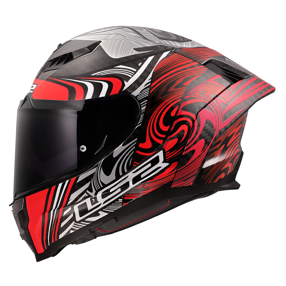 Kaciga LS2 Full Face FF807 DRAGON CARBON ENTHUM crvena XL