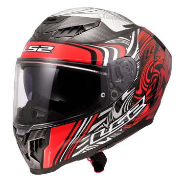 Kaciga LS2 Full Face FF807 DRAGON CARBON ENTHUM crvena XL