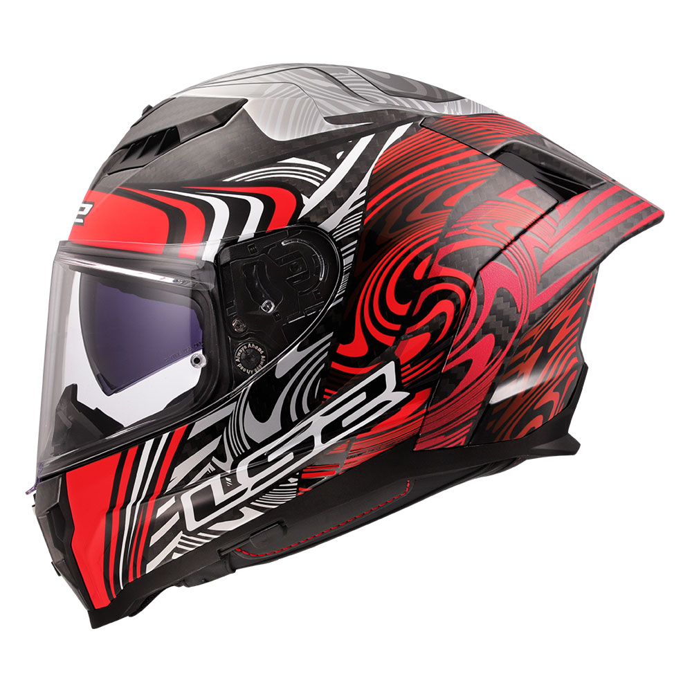 Kaciga LS2 Full Face FF807 DRAGON CARBON ENTHUM crvena XL