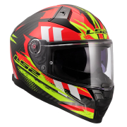 Kaciga LS2 Full Face FF811 VECTOR II CARBON TANTIC crveno žuta M