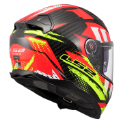 Kaciga LS2 Full Face FF811 VECTOR II CARBON TANTIC crveno žuta M