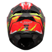 Kaciga LS2 Full Face FF811 VECTOR II CARBON TANTIC crveno žuta M