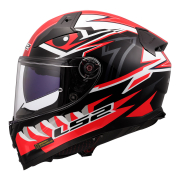 Kaciga LS2 Full Face FF811 VECTOR II BUNDRI crno crvena L