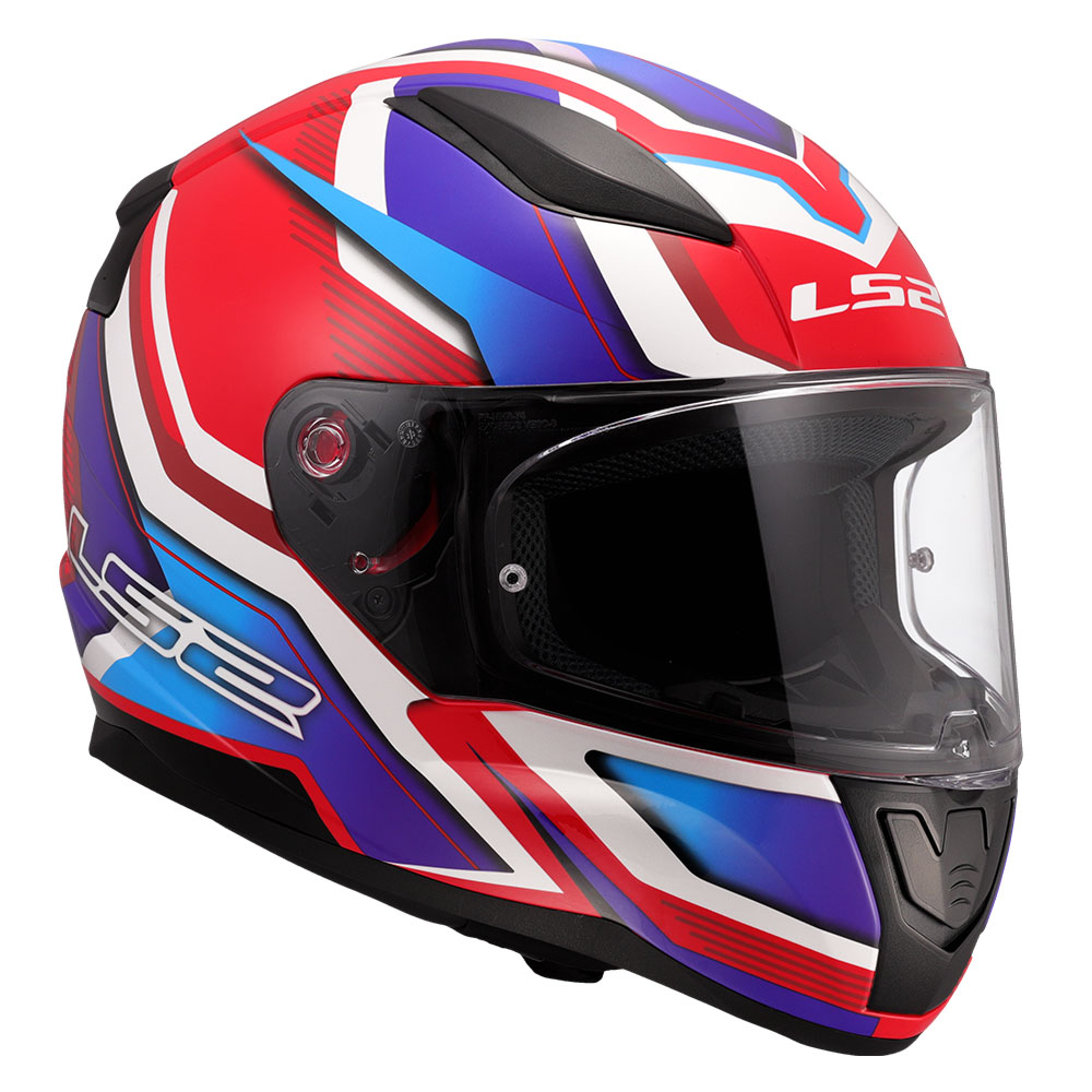 Kaciga LS2 Full Face FF353 RAPID II FLITZ belo plavo crvena L