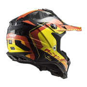 Kaciga LS2 Cross MX700 SUBVERTER ARCHED crno žuto narandžasta XL