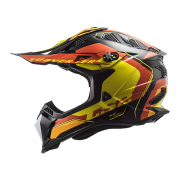 Kaciga LS2 Cross MX700 SUBVERTER ARCHED crno žuto narandžasta XL